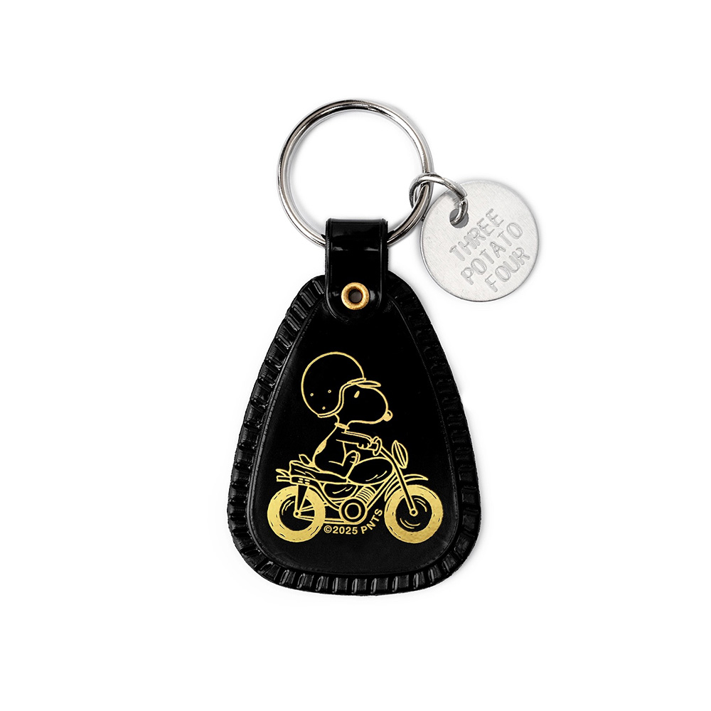 Snoopy Motorcycle Saddle Keychain