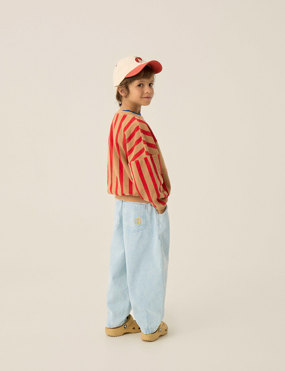 Red Stripes Sweatshirt