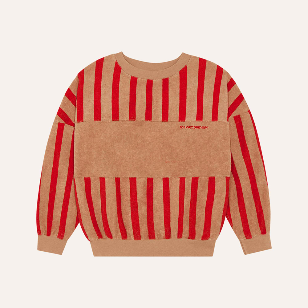 Red Stripes Sweatshirt