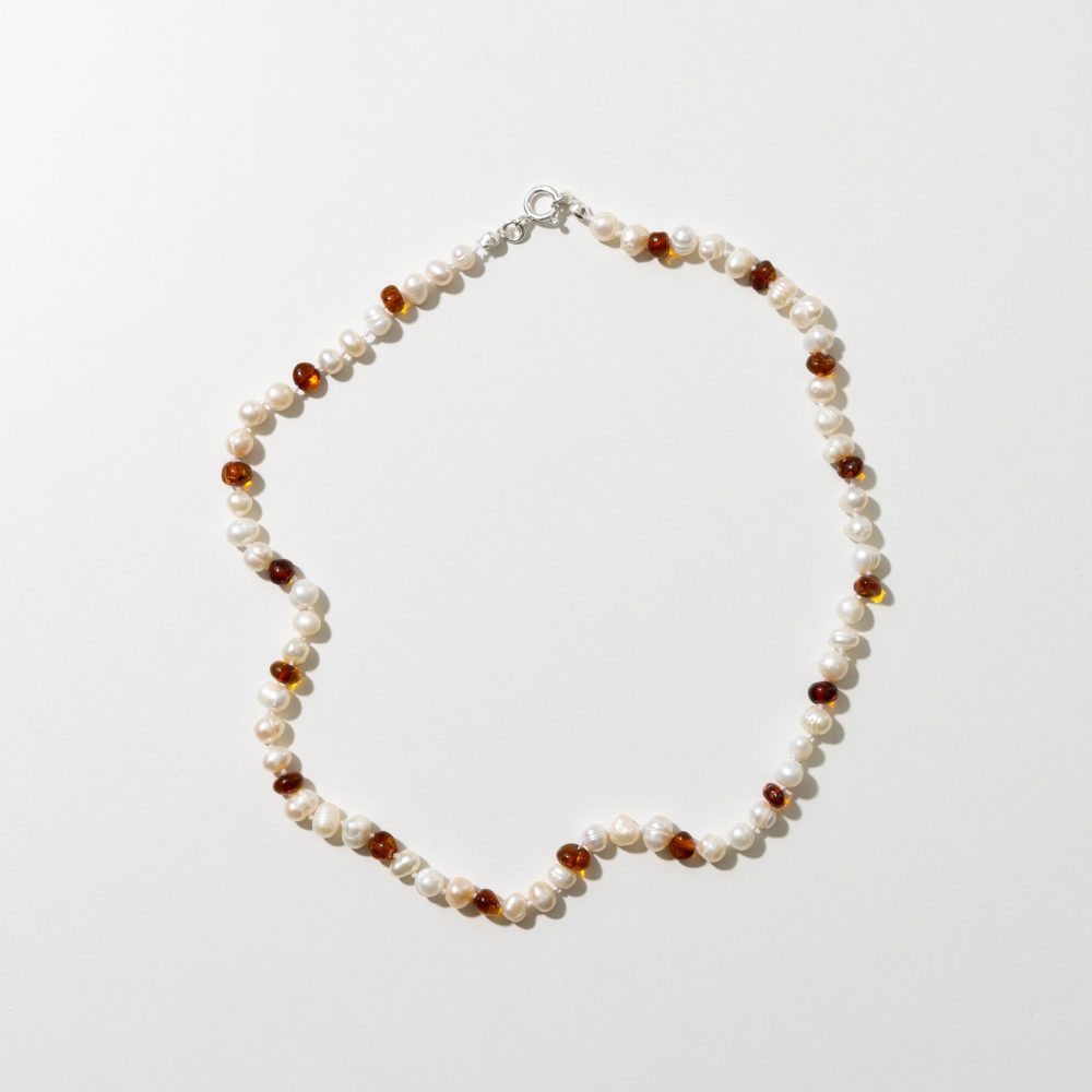 Adult Necklace - Pearly Caramel