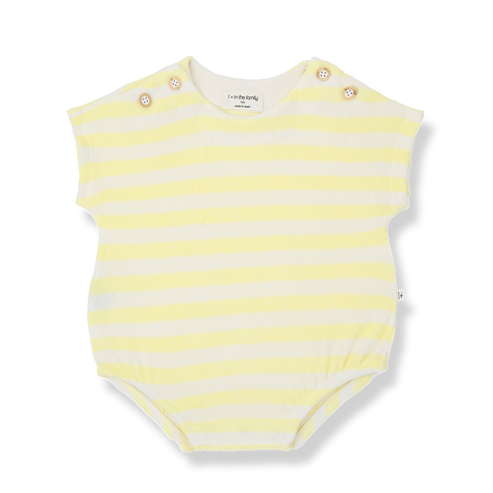Romulo Terry Romper – Pastel Yellow