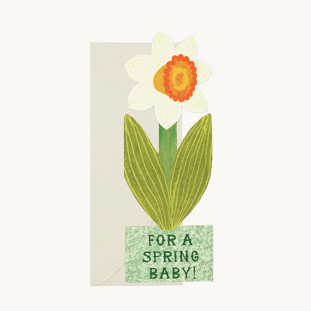 For A Spring Baby Daffodil Card