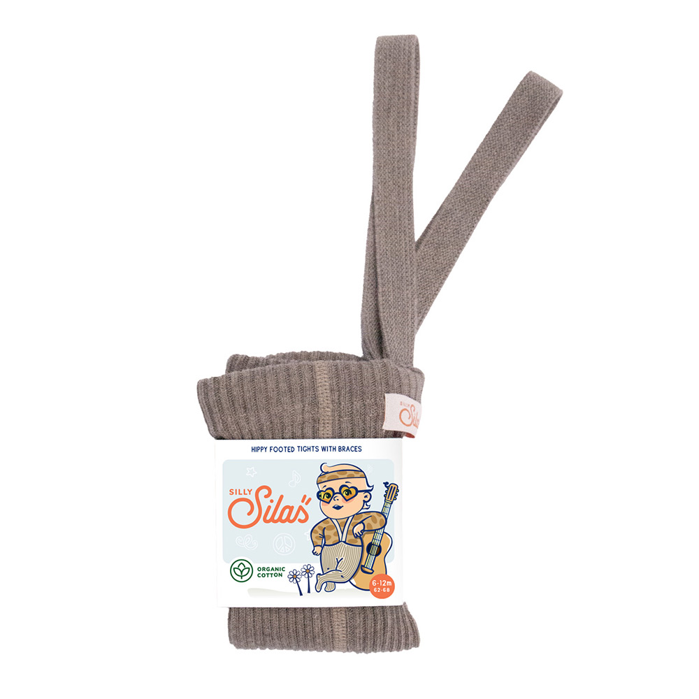 Silly Silas Hippy Cocoa Footed Tights