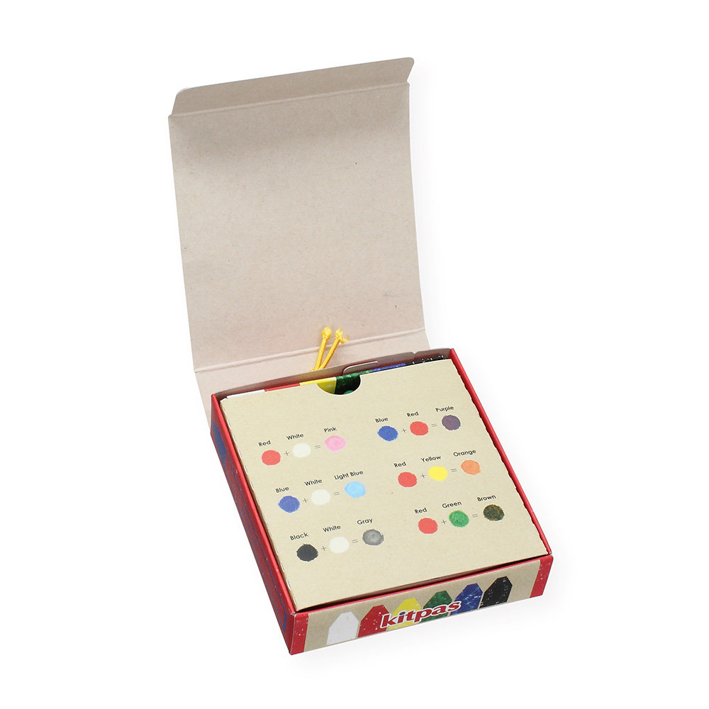 Kitpas Rice Bran Wax Art Crayons - 6 Colours