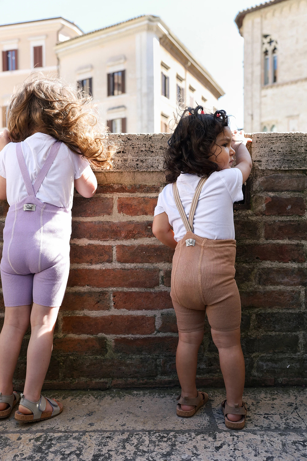 Silly Silas Shorty Light Brown Striped