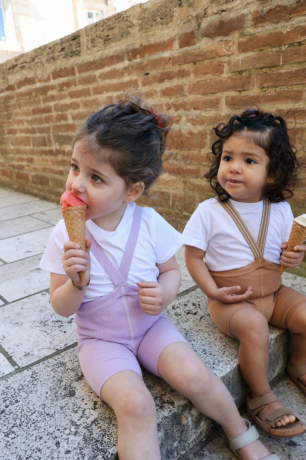 Silly Silas Shorty Light Brown Striped