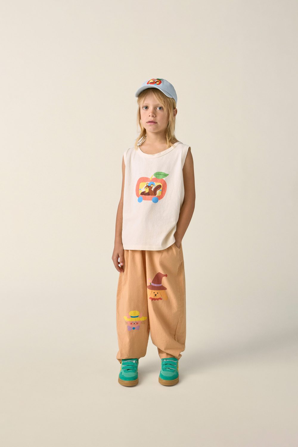 Squirrel in an Apple Tank Top