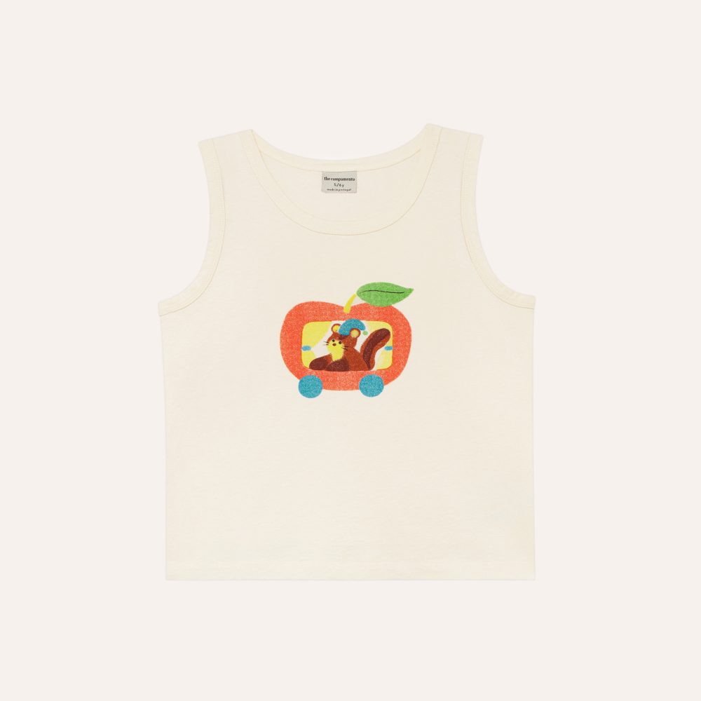 Squirrel in an Apple Tank Top