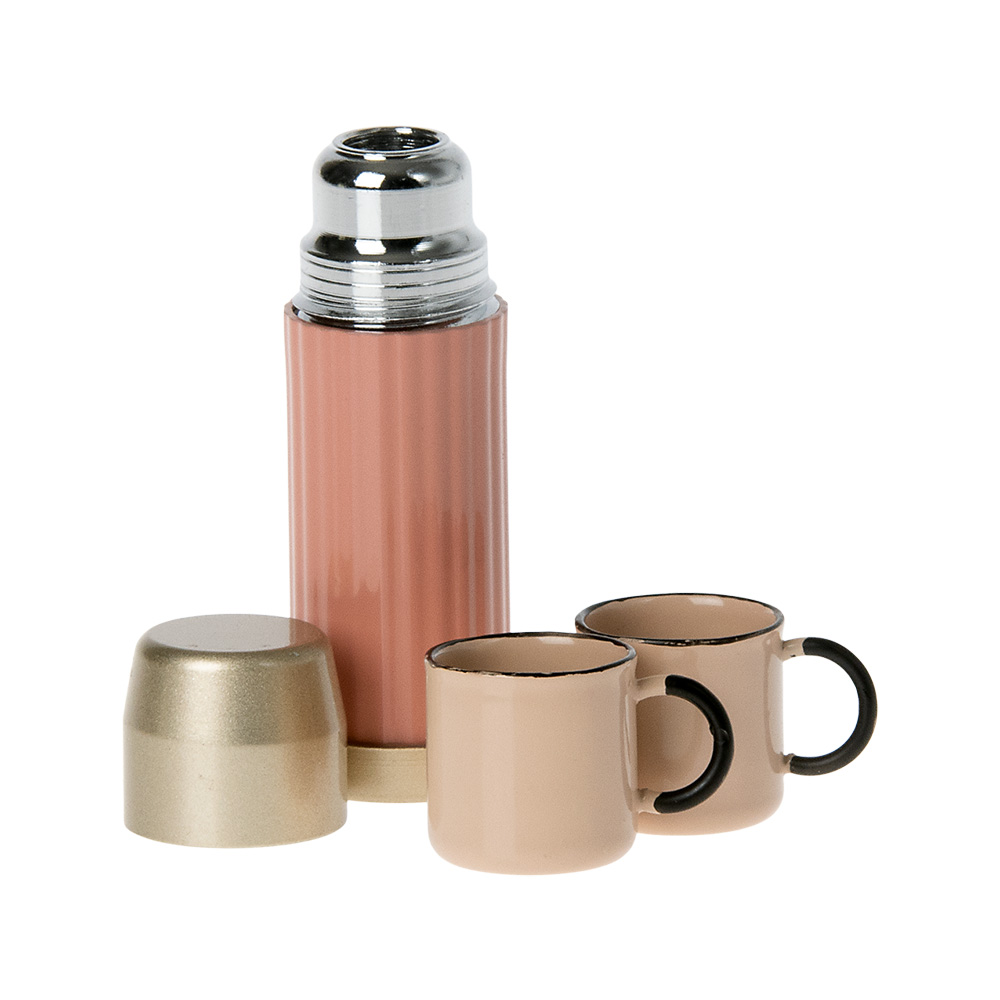 Thermos and Cups, Mouse - Soft Coral