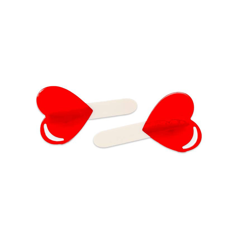 Heart Lollipop Alligator Hair Clip Set