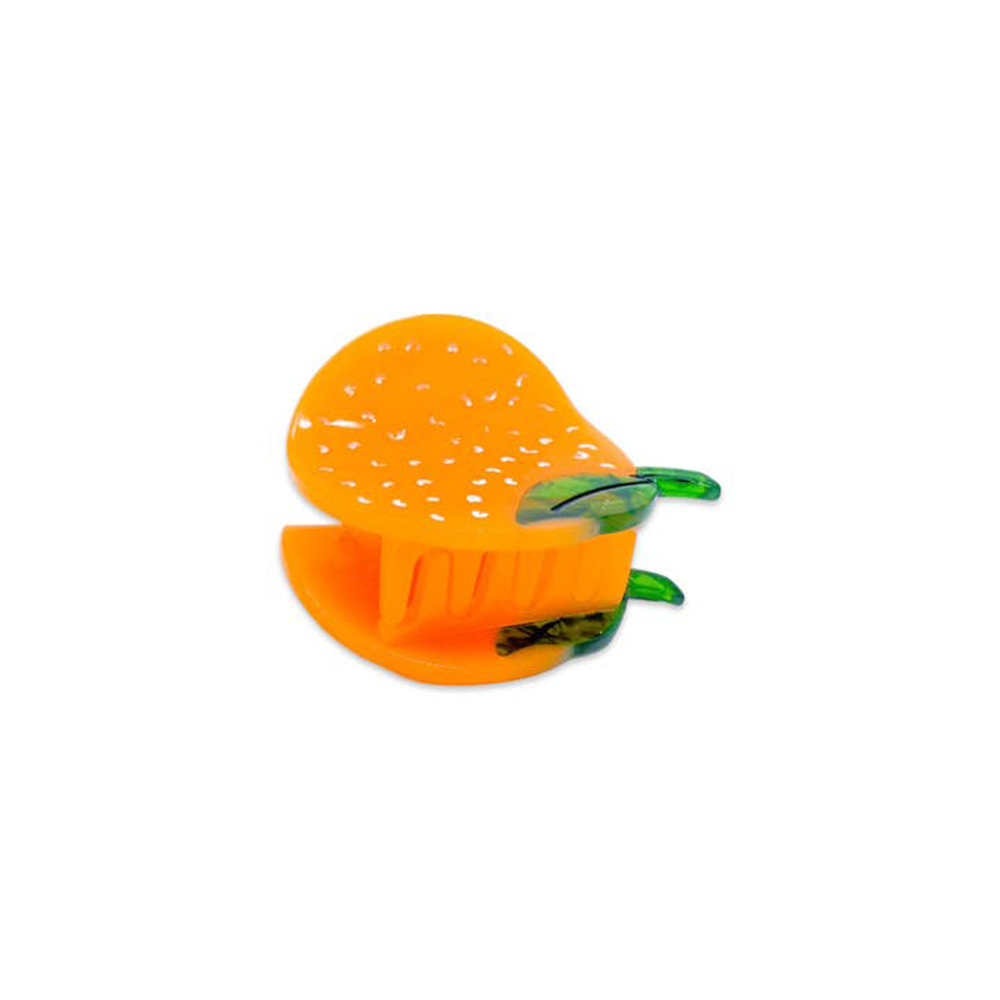 Mini Orange Hair Claw Clip