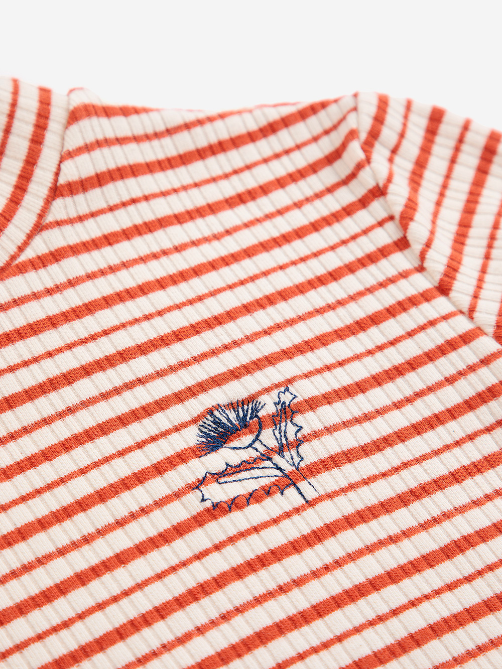 Energy Flower Stripes Turtleneck T-Shirt