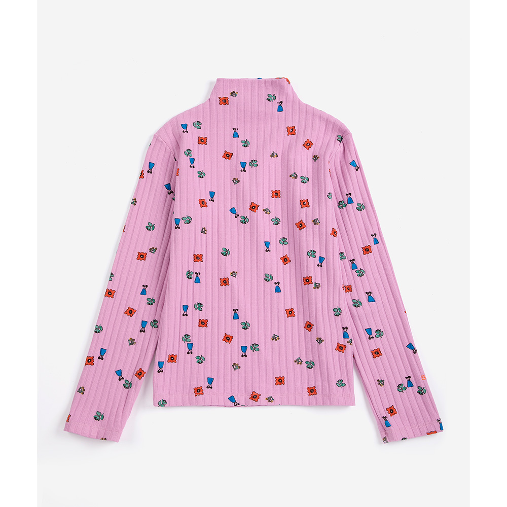 Blossom All Over Turtleneck T-Shirt