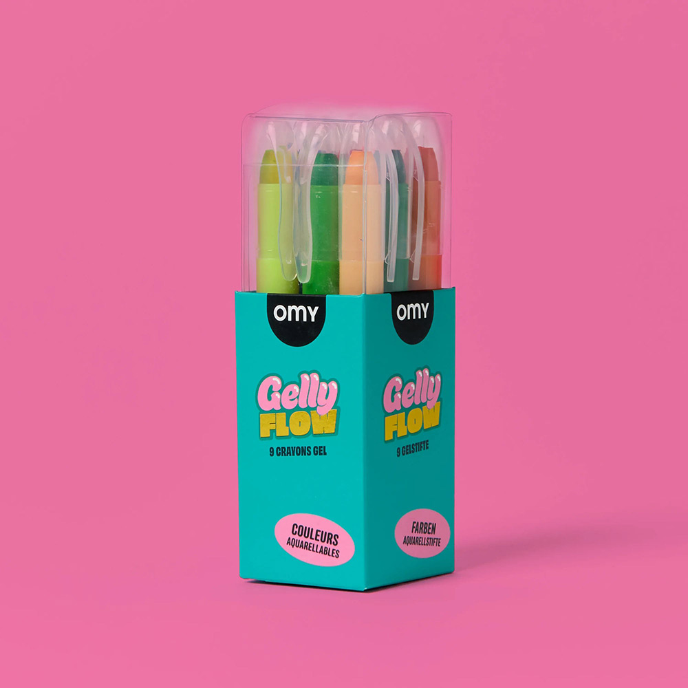 Gelly Flow 9 Gel Crayons