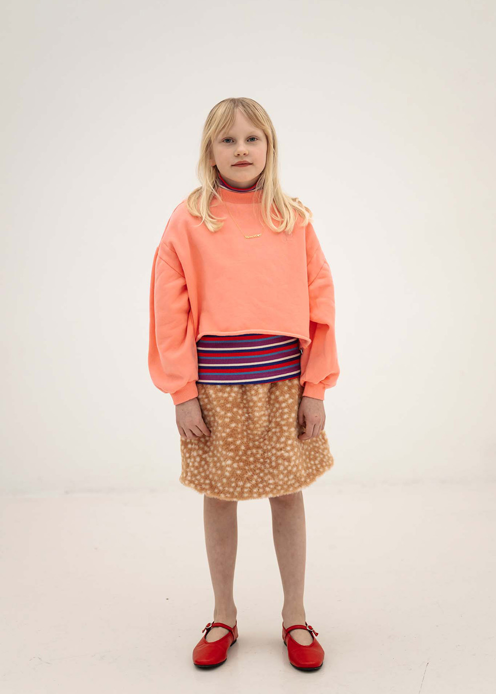 Crop Heart Sweater - Cheeky Flamingo