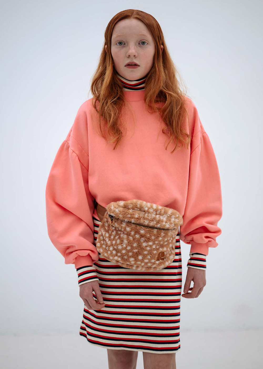 Crop Heart Sweater - Cheeky Flamingo