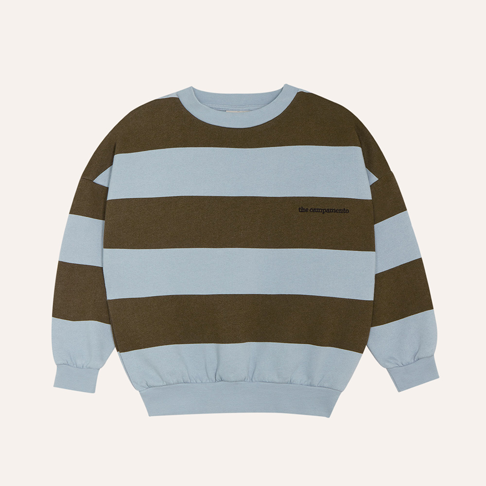 Green Stripes Sweatshirt
