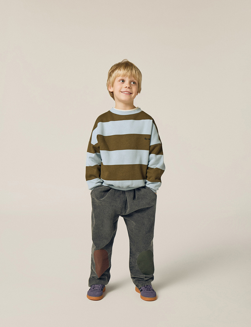 Green Stripes Sweatshirt