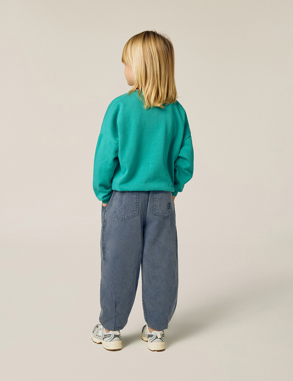 Smiling Face Green Sweatshirt