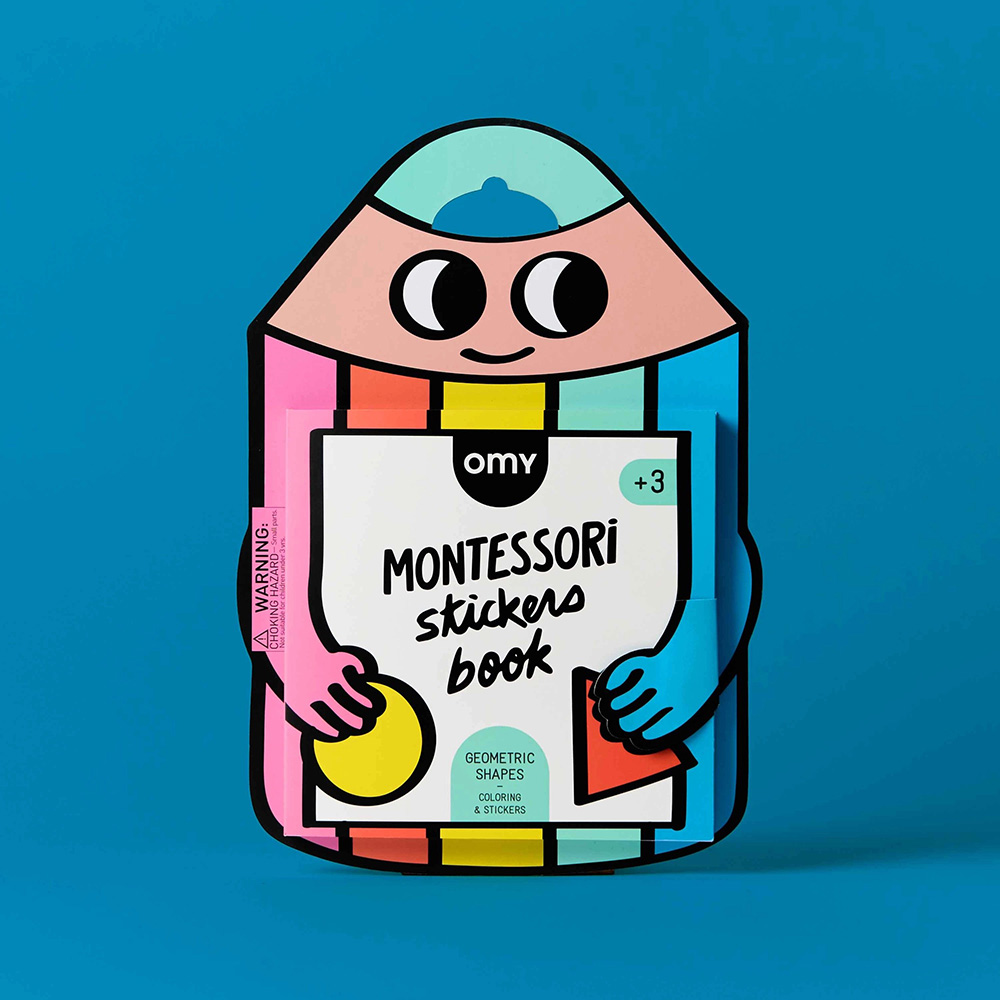 Montessori Stickers Book - Geometric Shapes