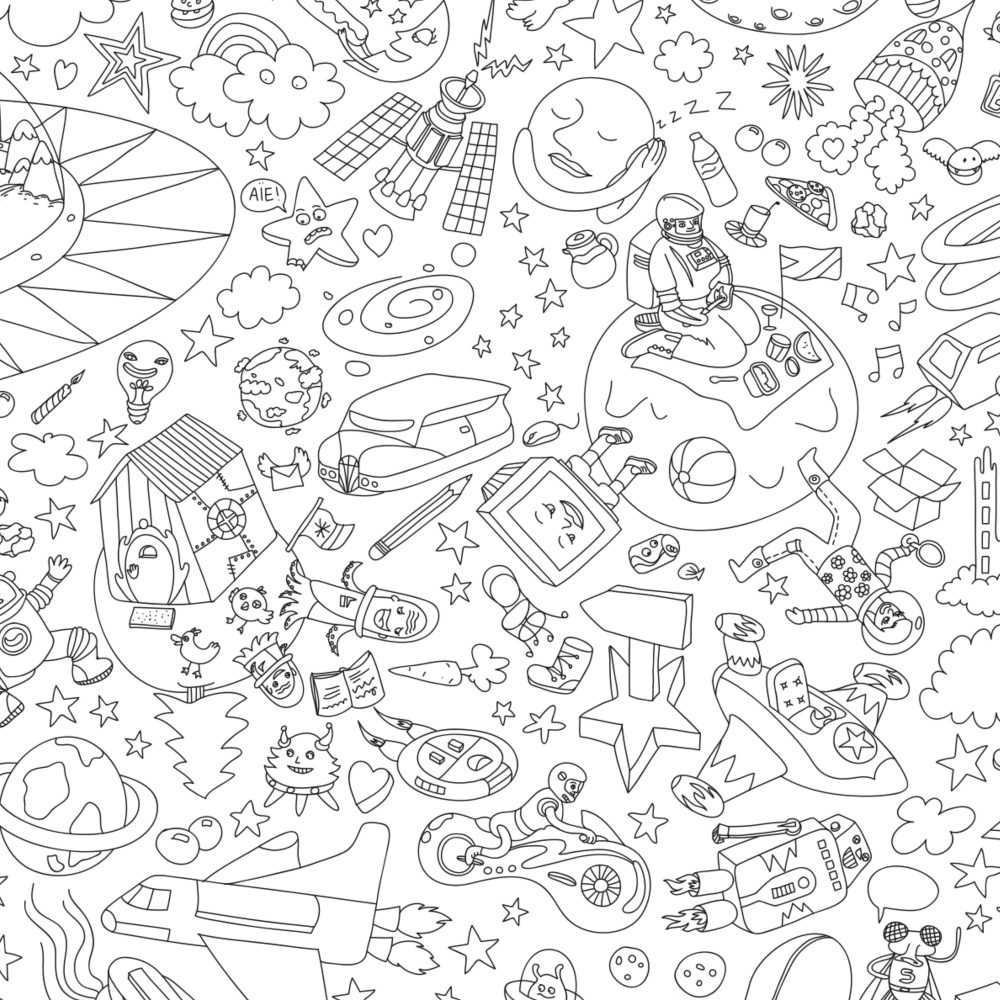 Cosmos Giant Colouring Poster