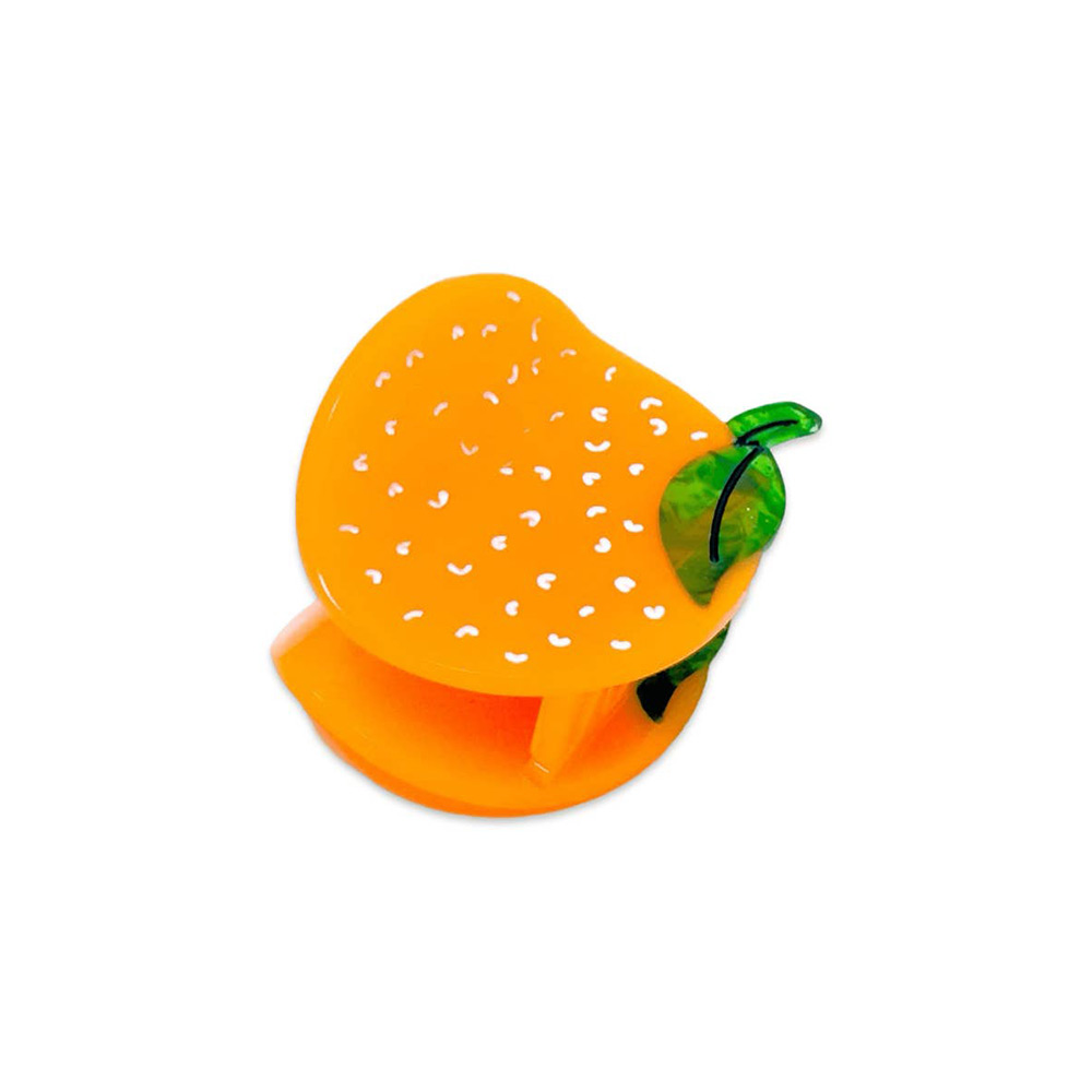 Mini Orange Hair Claw Clip