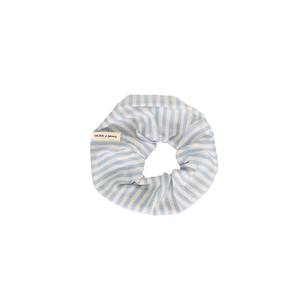 Monk & Anna Scrunchie - Stripes Cloud