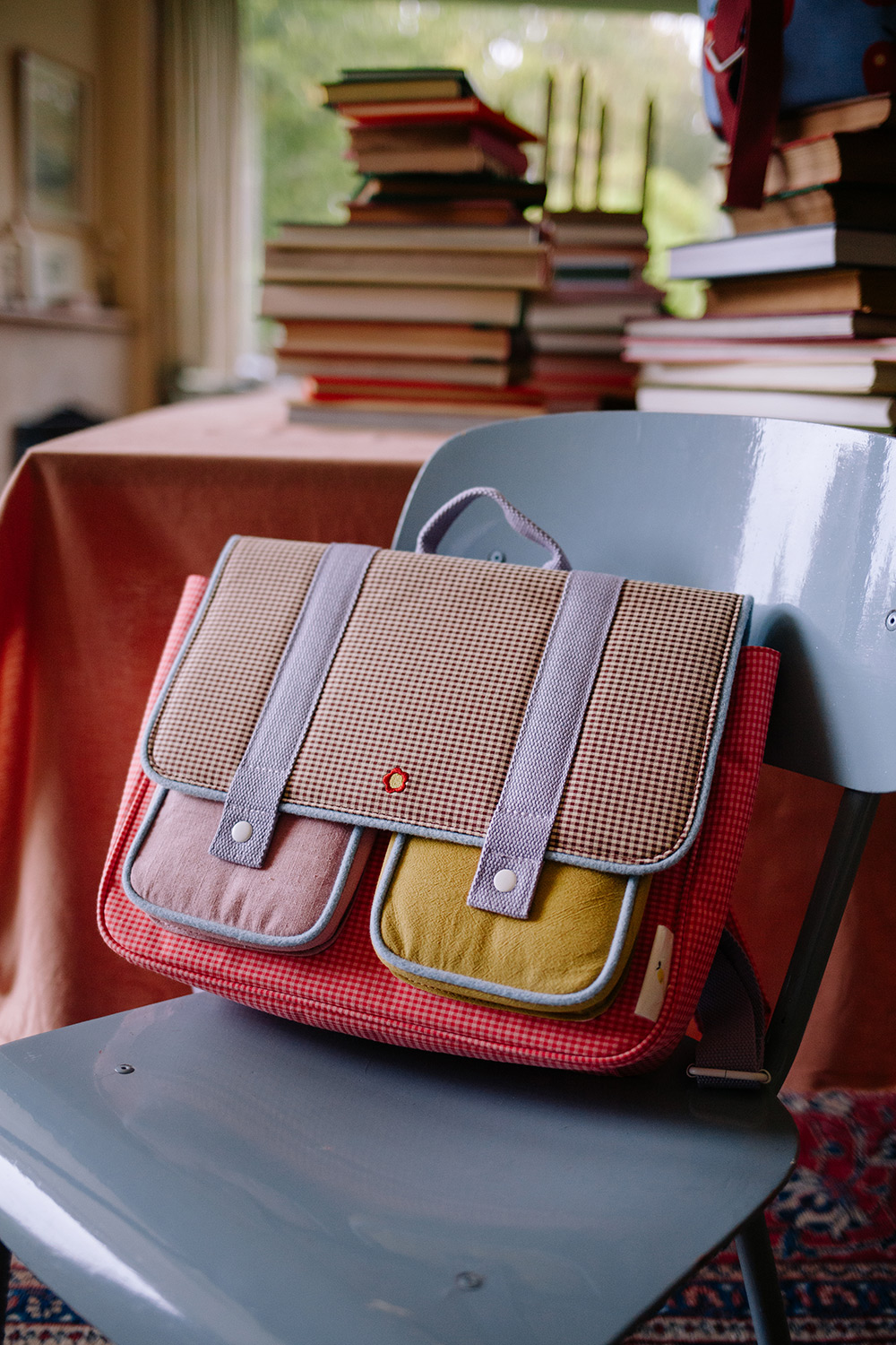 Schoolbag- Lemon Tree/ Gingham