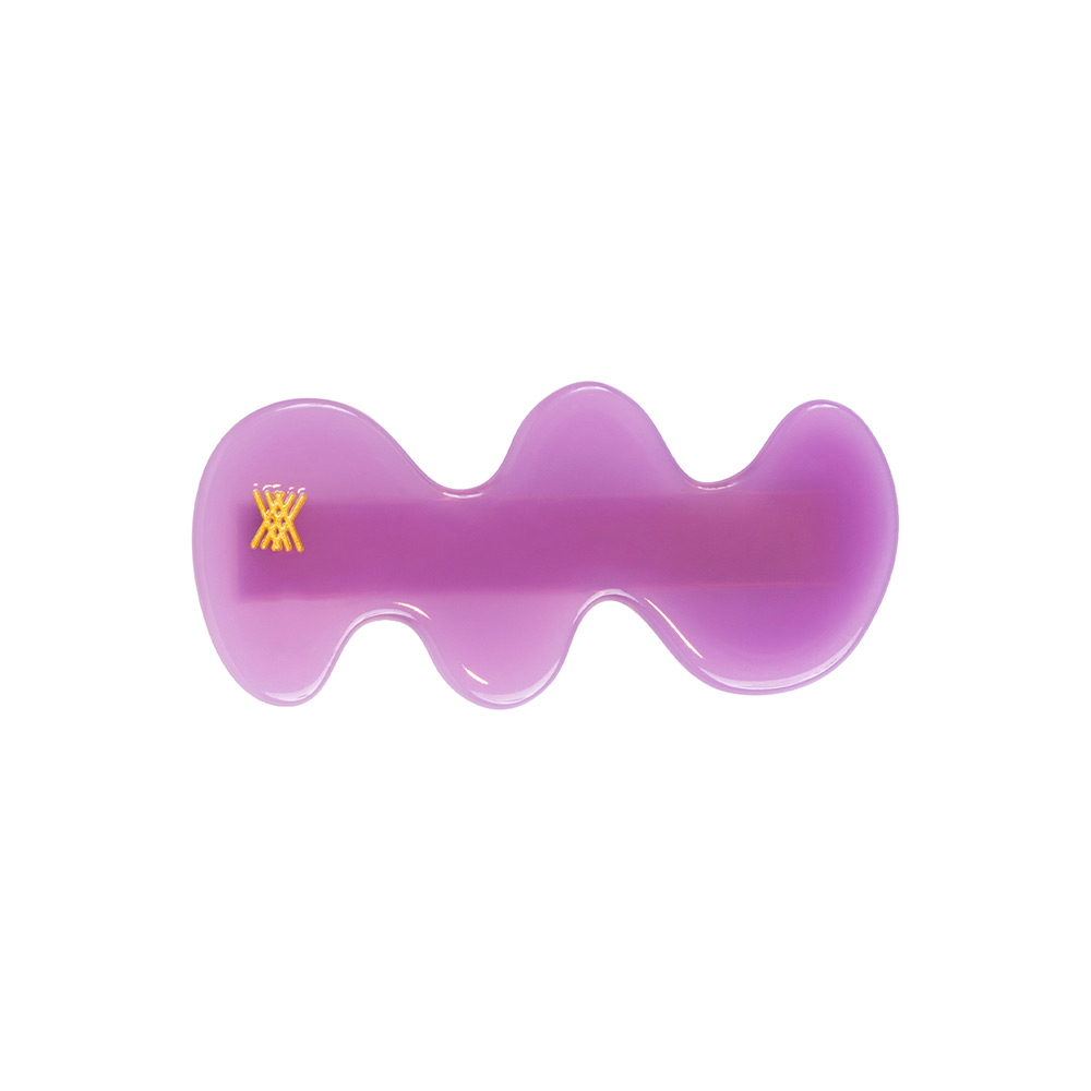 Wavy Hair Clip – Purple Orchid