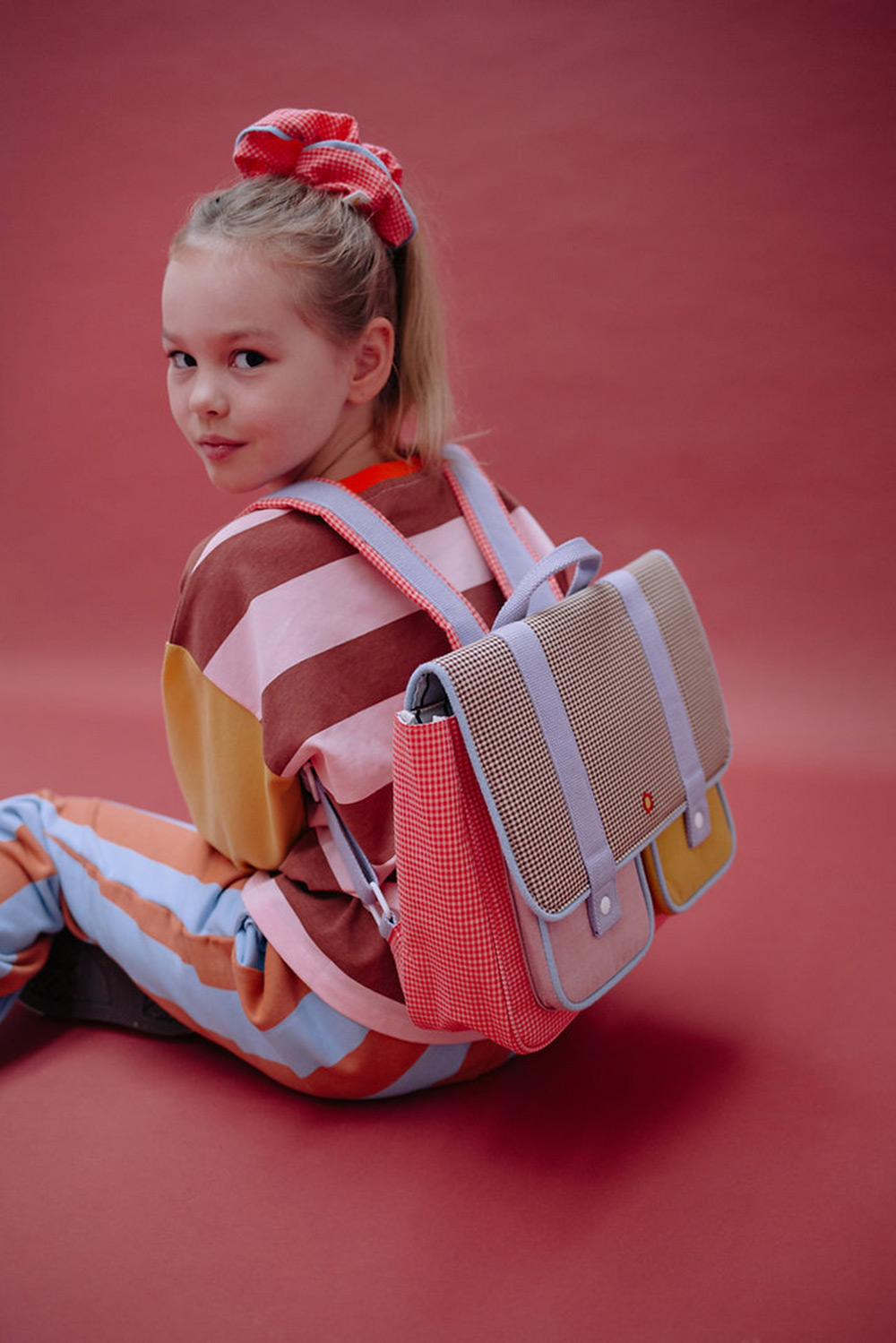 Schoolbag- Lemon Tree/ Gingham