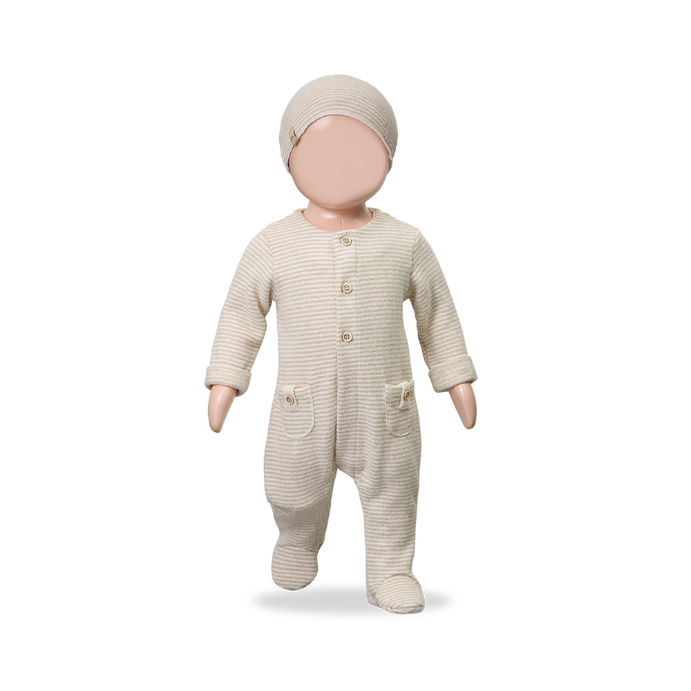 METZ Footed Jumpsuit – Nude