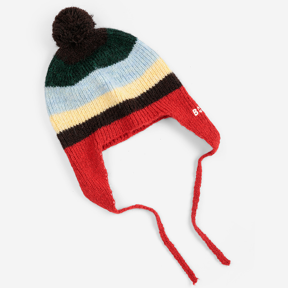 Striped Knitted Baby Beanie