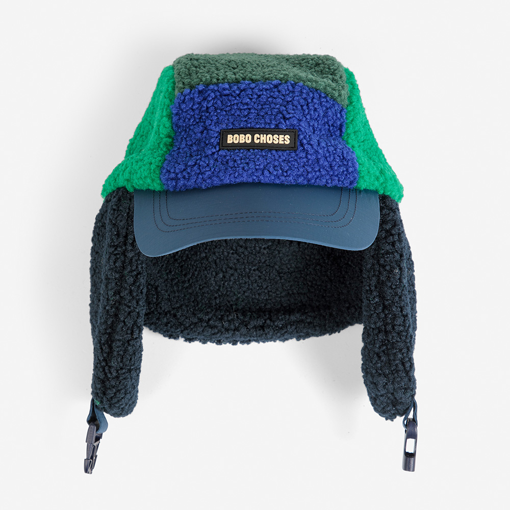 Bobo Choses Colour Block Sheepskin Chapka