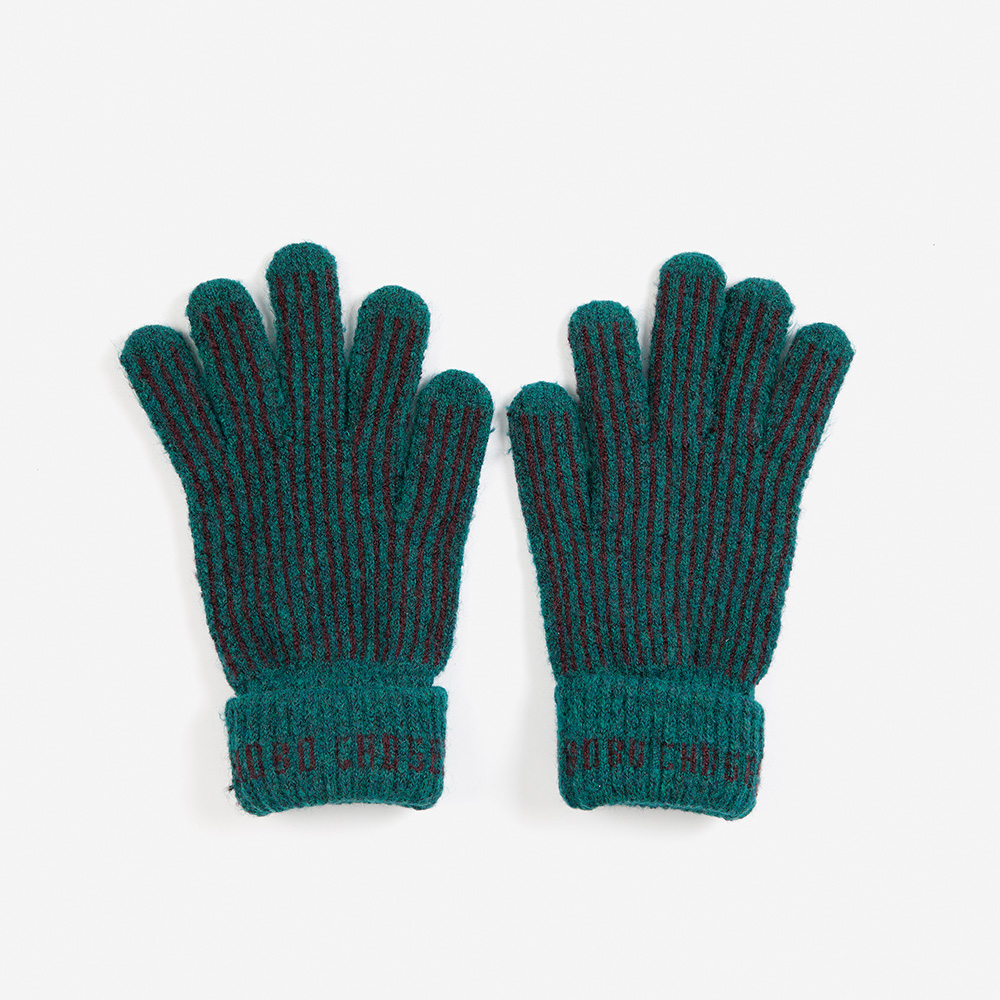 Bobo Choses Stripes Knitted Gloves