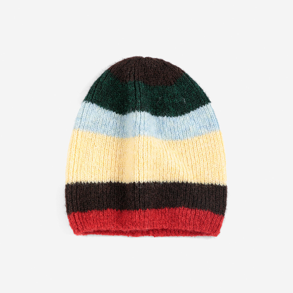 Multicolour Striped Beanie