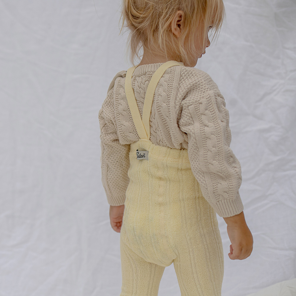 Silly Silas Granny Teddy Footless Tights – Lemon Icing