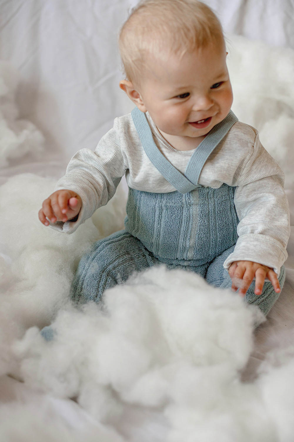 Silly Silas Granny Teddy Footed Tights – Misty Blue