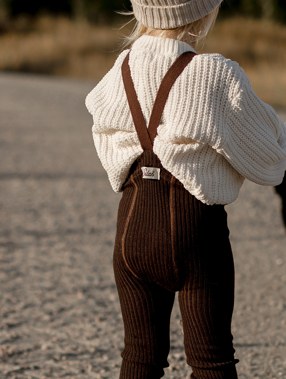 Silly Silas Wooly Espresso Brown Merino Footless Tights