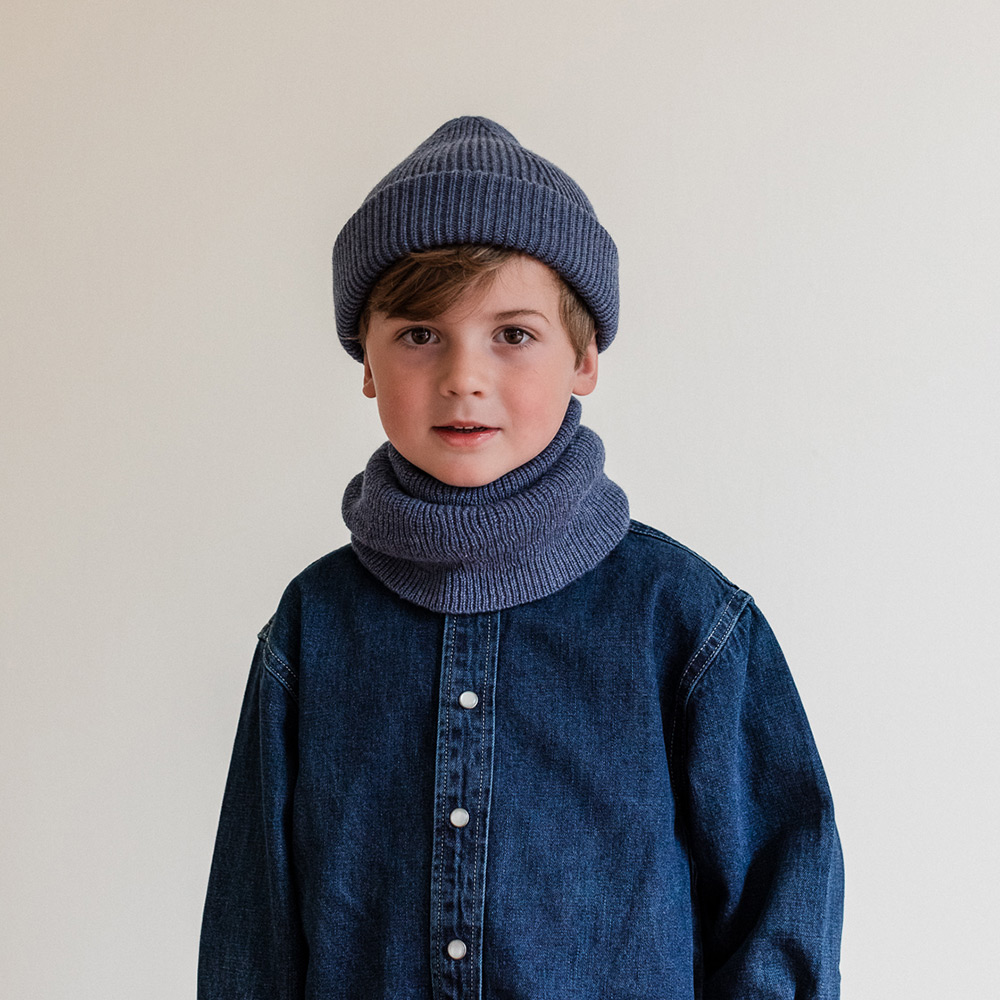 Kid Fonzie Beanie Denim