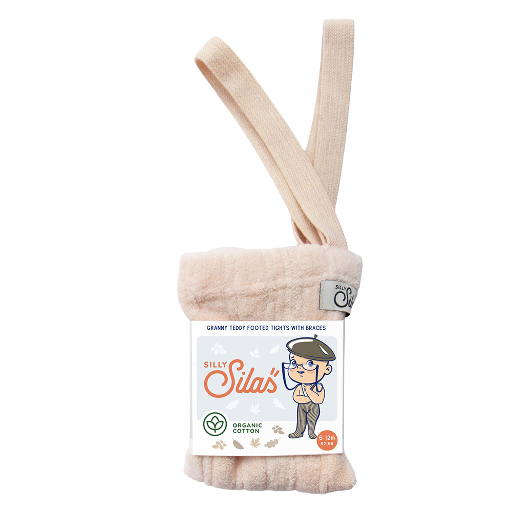 Silly Silas Granny Teddy Footed Tights – Silky Peach