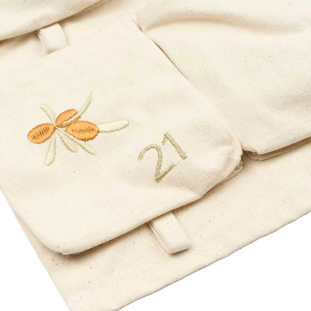 Yule Greens Embroidered Advent Calendar – Natural