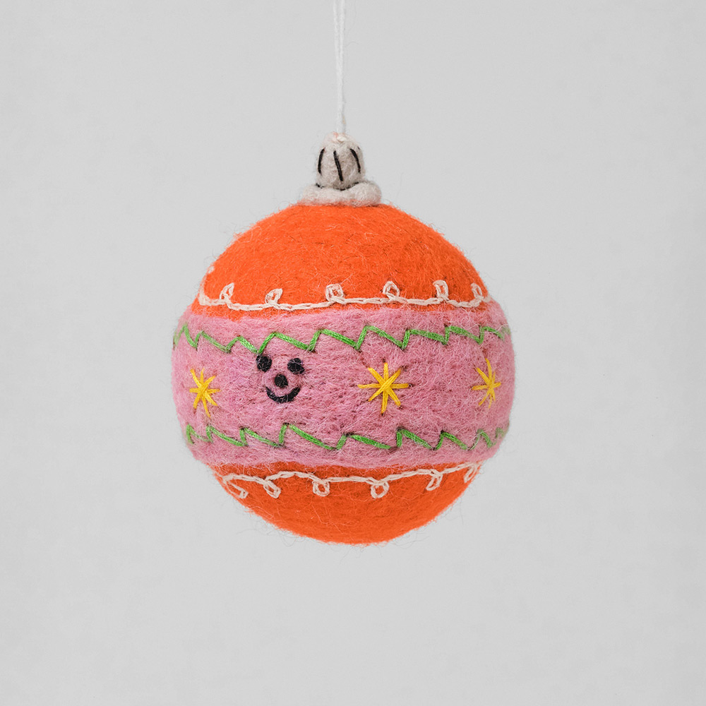 Hanging Felt Ornament - Bauble
