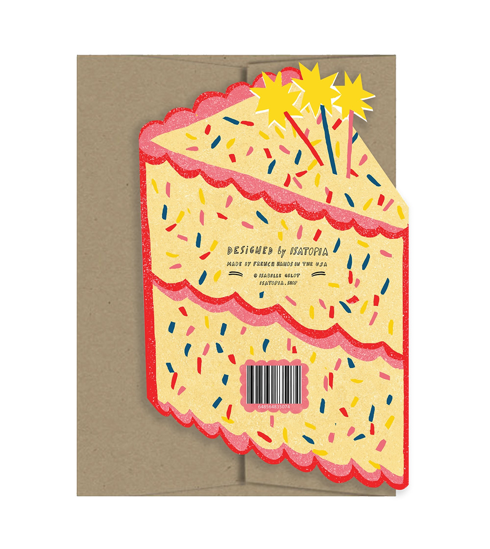 Birthday Star Cake Die-Cut Card
