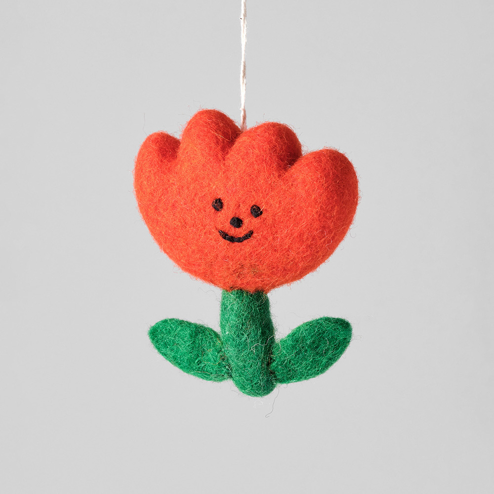 Hanging Felt Ornament - Flower