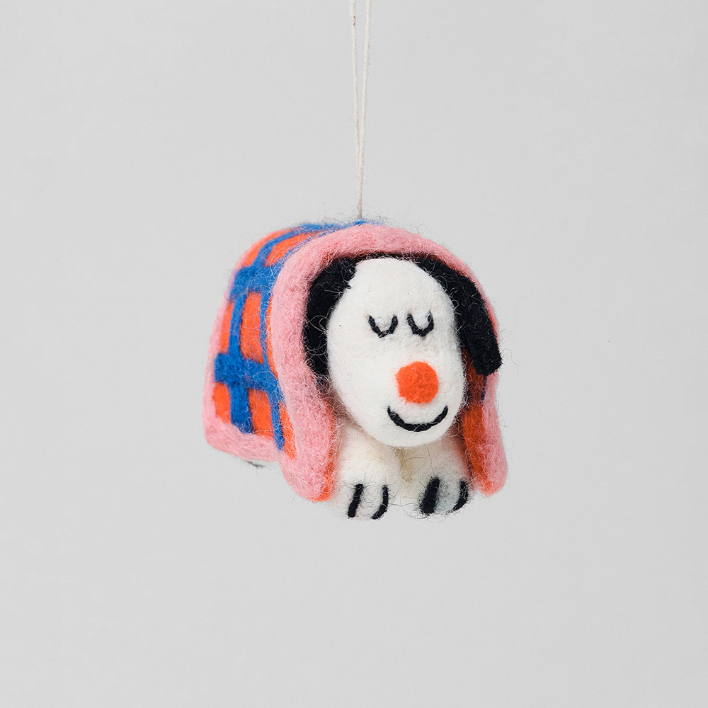 Hanging Felt Ornament - Mimi Dog